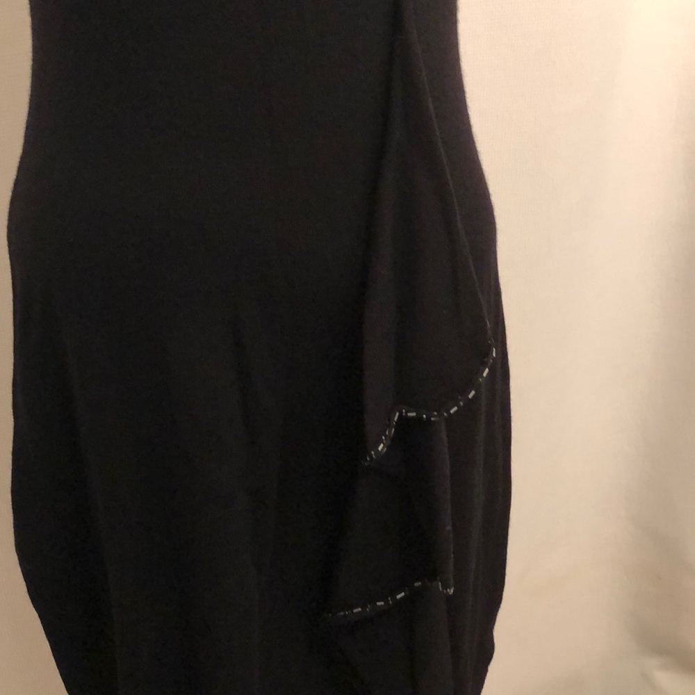 NWT Nanette Lepore size S black knit beaded dress - Picture 8 of 8